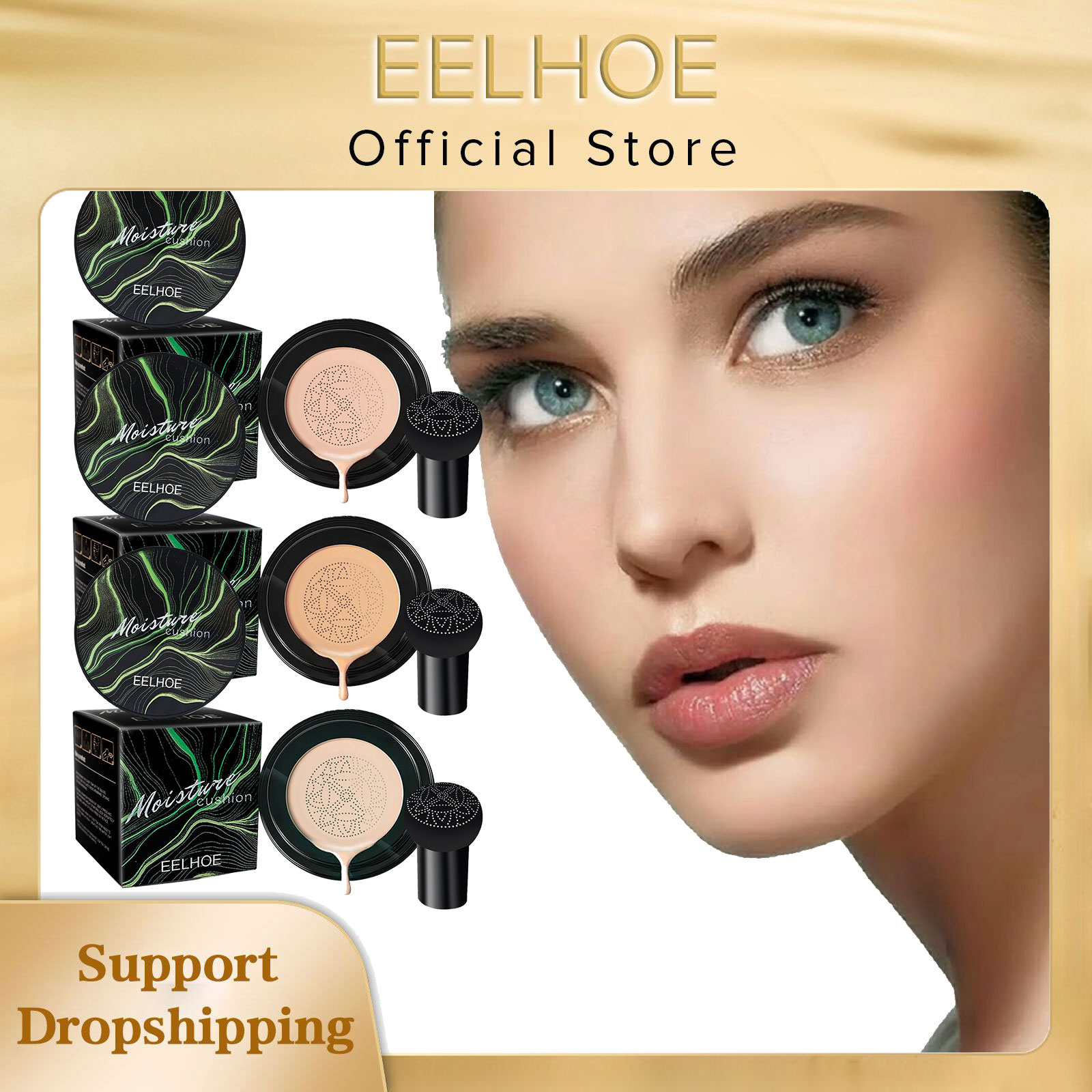 Bb Cushion Korean - EELHOE キノコヘッドエアクッション BB クリーム防水保湿顔化粧品美白化粧ベースマジッククリームファンデーション