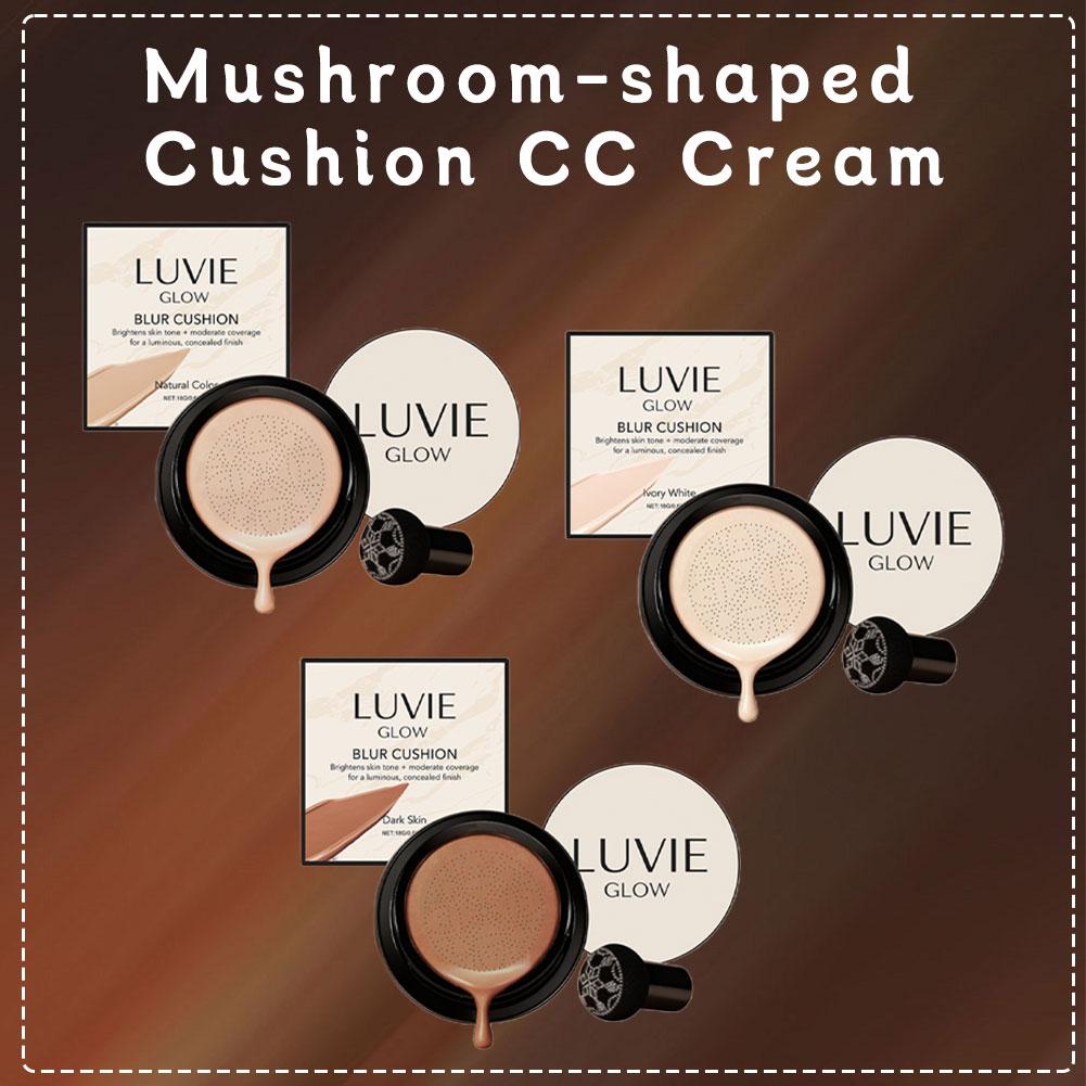 Bb Cushion Korean - LUVIE GLOW マッシュルームヘッドクッションファンデーション BB/CCクリーム オイルコントロール 保湿