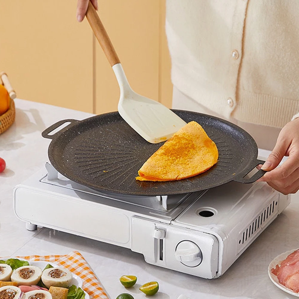 34 センチメートル屋外バーベキューグリルパンノンスティック - Korean Bbq Grill のレビューと価格