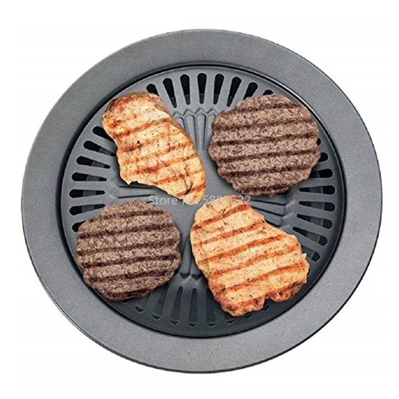 韓国製ポータブル屋外無煙BBQグリルパン - 家庭用ガスコン - Korean Bbq Grill のレビューと価格