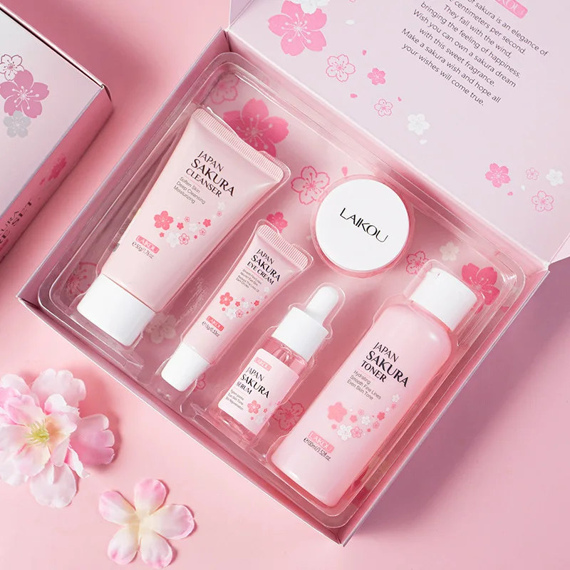 LAIKOU サクラキット スキンケアセット 保湿・小じわ対 - Korean Skincare Routine のレビューと価格