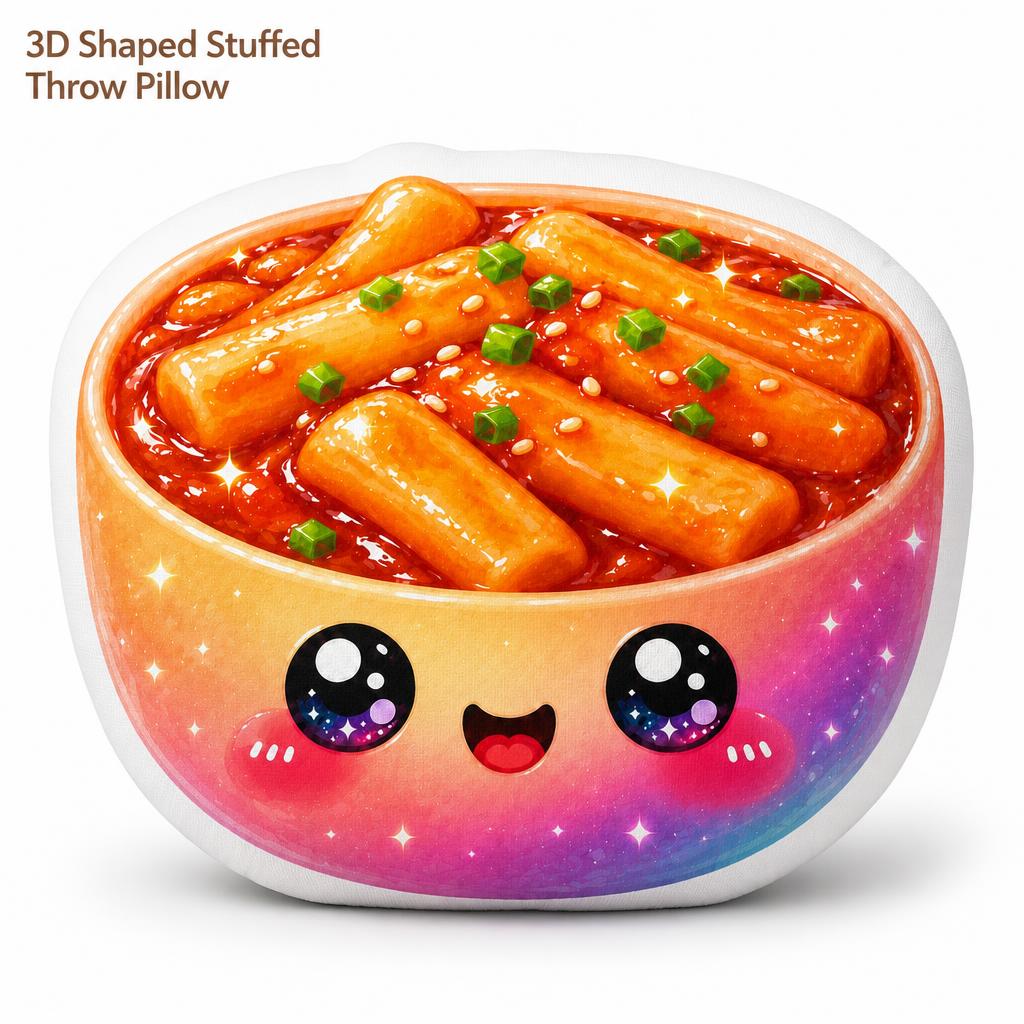トッポッキ可愛い韓国料理スパイシーライスケーキぬいぐるみ枕ク - Tteokbokki Rice Cake のレビューと価格
