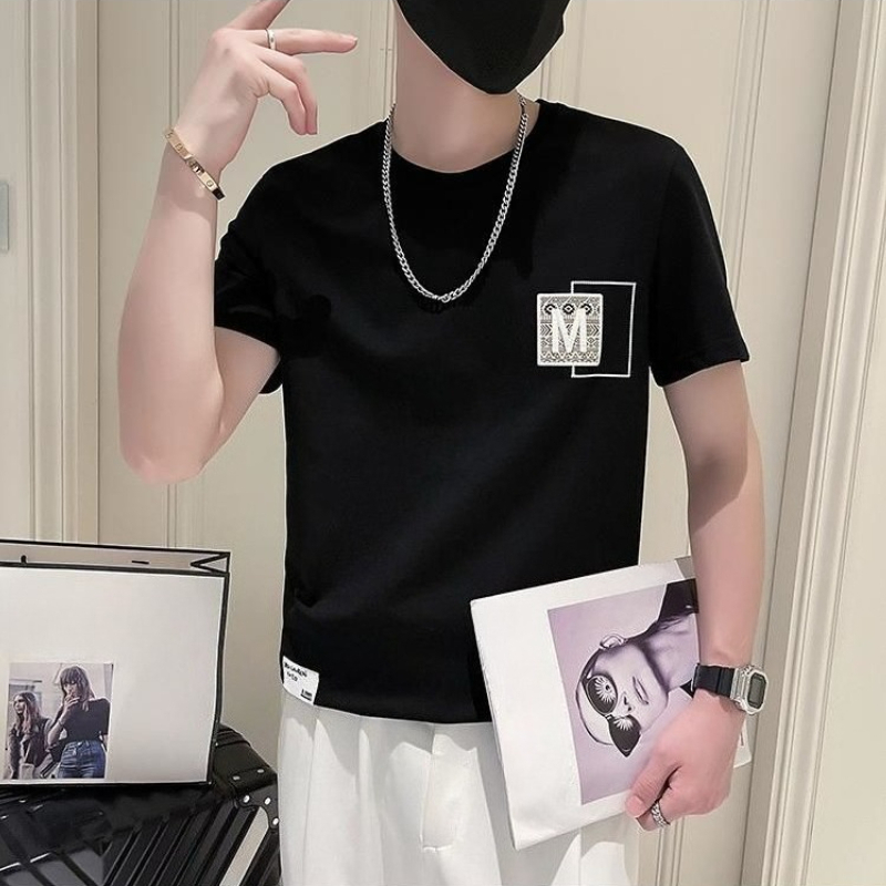 トレンディなメンズ半袖トップス 夏用 韓国風 クールなストリ - Korean Daily Lifestyle のレビューと価格