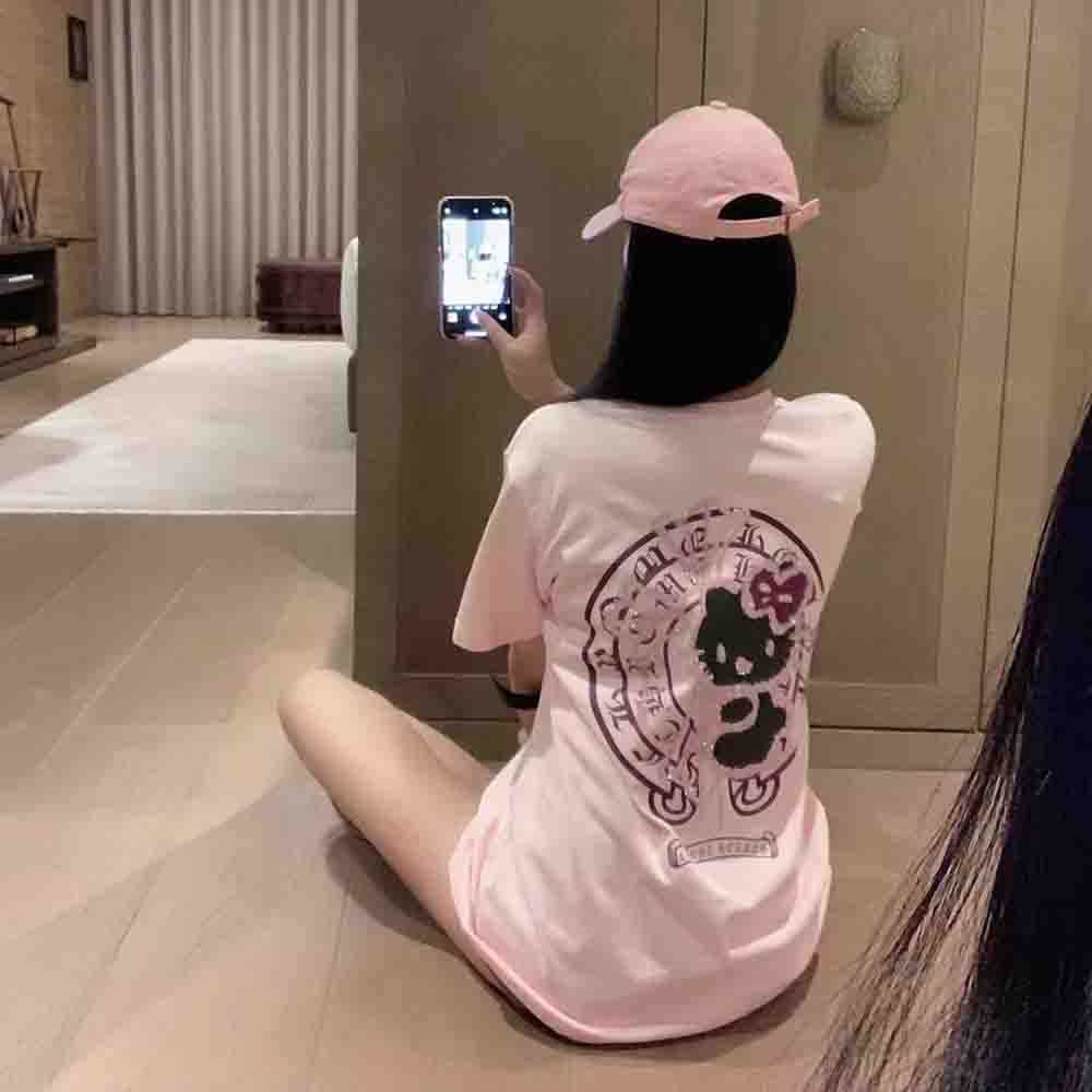 韓国語版ハローキティダイヤモンドプリントレディースTシャツY - Korean Lifestyle のレビューと価格