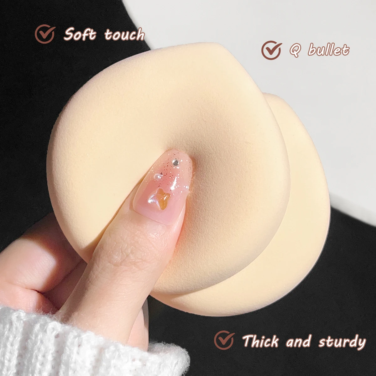 ドライ & ウェットメイク用ソフトパフスポンジ,韓国スタイル - Bb Cushion Korean のレビューと価格