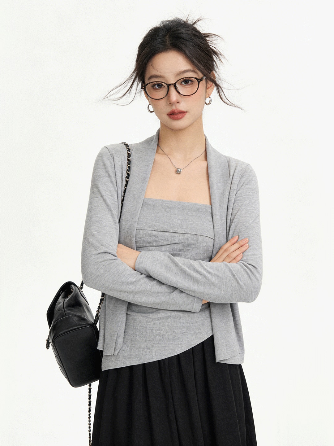 Lu Life 肌に優しいショートニットカーディガン痩身ツー - Lifestyle Of Korean のレビューと価格