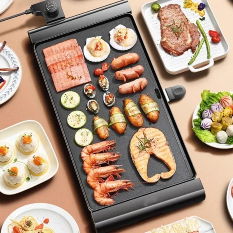 電気グリル、無煙電気グリルパン、韓国風ノンスティックグリル、 - Korean Bbq Grill のレビューと価格