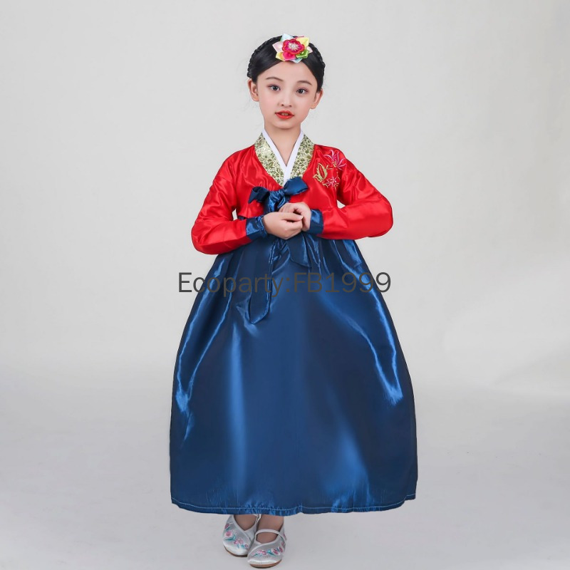 4 色女の子韓服ドレス韓国の伝統的な古代衣装子供新年パーティ - Korean Lifestyle のレビューと価格