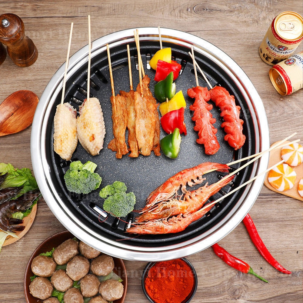 ステンレス鋼炭火グリルカーボンストーブバーベキューグリルラッ - Korean Bbq Grill のレビューと価格