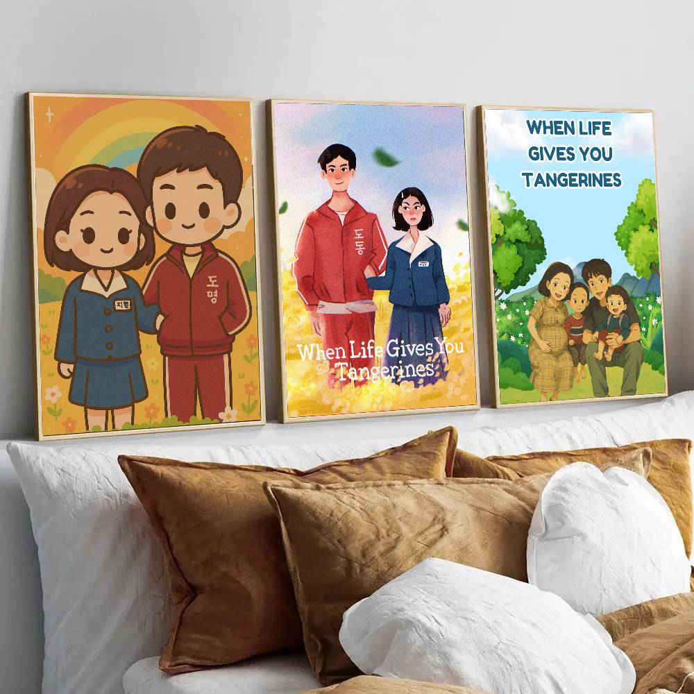 人生があなたにみかんを贈るとき 韓国ポスター リビングルーム - Korean Arts And Lifestyle のレビューと価格