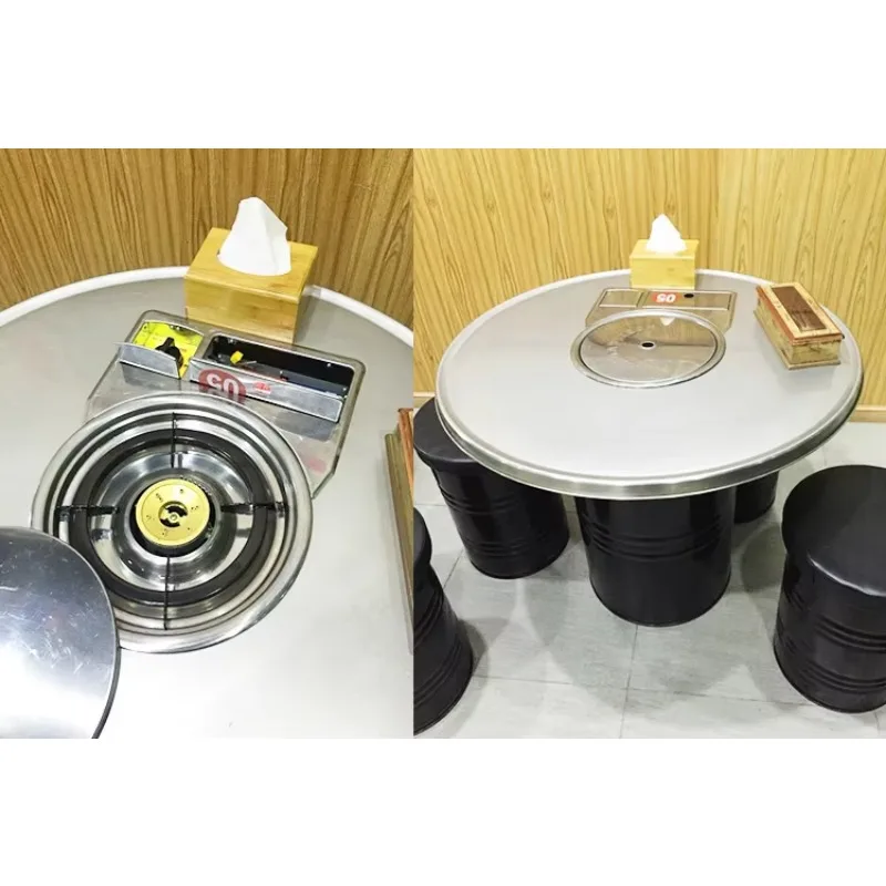 商業屋内ポータブル内蔵プロパン韓国バーベキューバーベキューダ - Korean Bbq Grill のレビューと価格