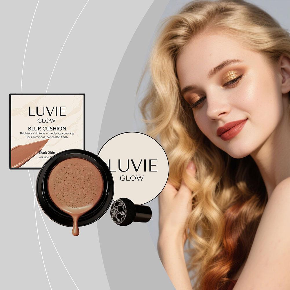 LUVIE GLOW 韓国産マッシュルームパフ エアクッショ - Bb Cushion Korean のレビューと価格