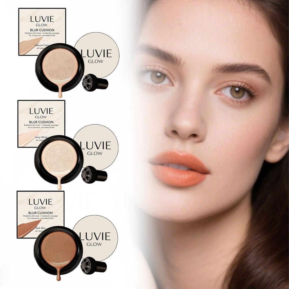 LUVIE GLOW 韓国産マッシュルームパフ エアクッショ - Bb Cushion Korean のレビューと価格