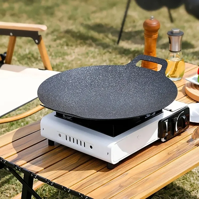 焦げ付き防止のローストパン、鋳鉄、ダブルハンドルベーキングパ - Korean Bbq Grill のレビューと価格