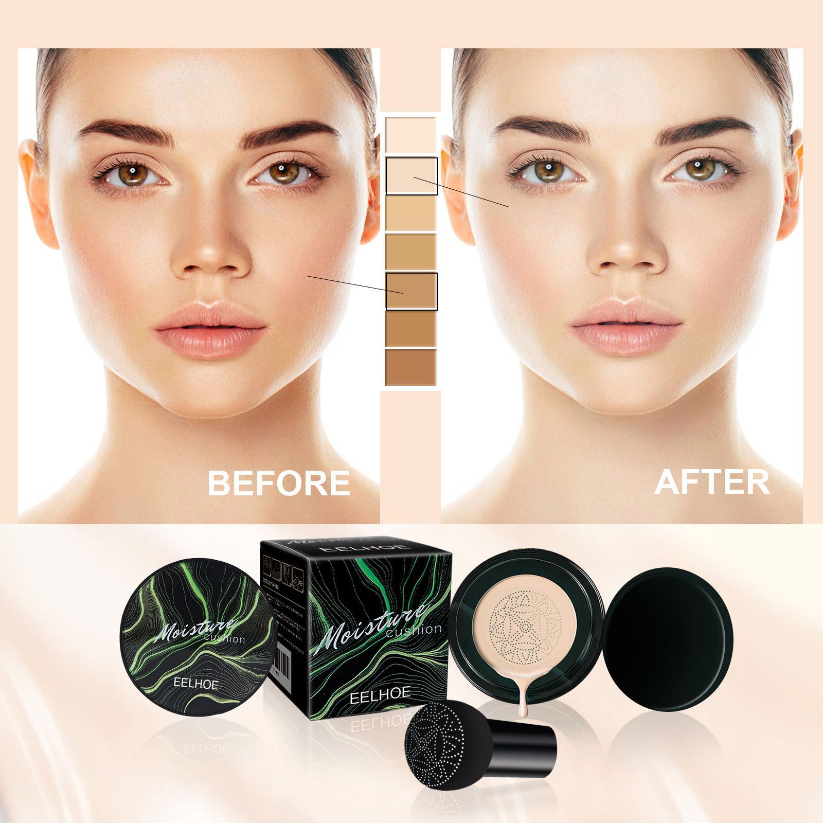 EELHOE マッシュルームヘッド エア クッション BBク - Bb Cushion Korean のレビューと価格