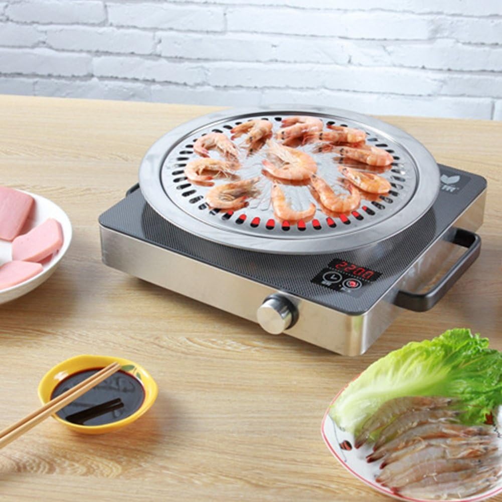 韓国式BBQグリルパンセット、ノンスティックグリルバスケット - Korean Bbq Grill のレビューと価格