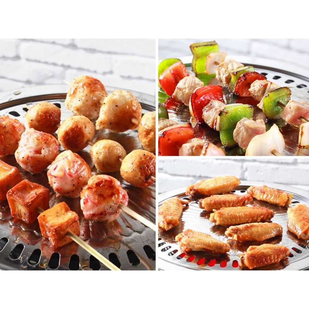 韓国式BBQグリルパンセット、ノンスティックグリルバスケット - Korean Bbq Grill のレビューと価格