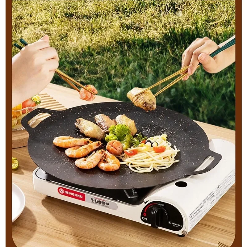 薄型韓国式グリルパン、丸型BBQグリドル、IH、ガスコンロ、 - Korean Bbq Grill のレビューと価格