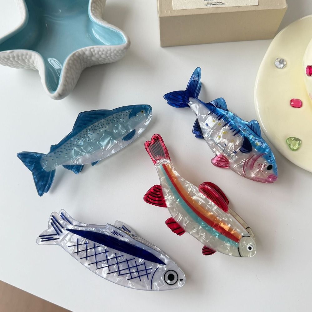 かわいいヘアピン 海の動物 ヘアクリップ PVC製 金魚 海 - Lifestyle Of Korean のレビューと価格